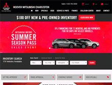 Tablet Screenshot of hoovermitsubishi.com